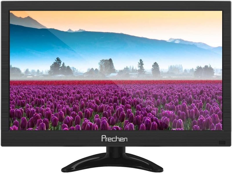 Prechen 11.6 Inch Security Monitor,Small Surveillance Monitor HDMI VGA AV BNC USB BNC Input,1366x768 Computer Display with Speakers for CCTV DVR Office and Home Security Camera System Surveillance - Image 1